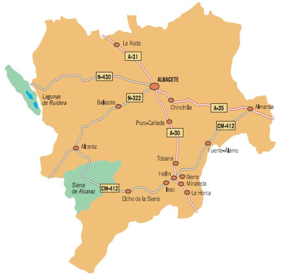 Albacete Landkarte