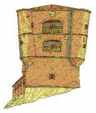 Der zweite Burgturm von Benavente