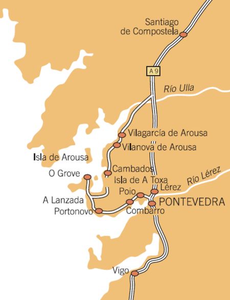 Pontevedra Landkarte