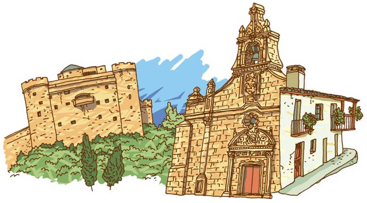 Der Parador Puebla de Sanabria mit verschiedenen Bauweisen